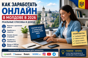 Как заработать онлайн в Молдове в 2026: реальные способы и доход