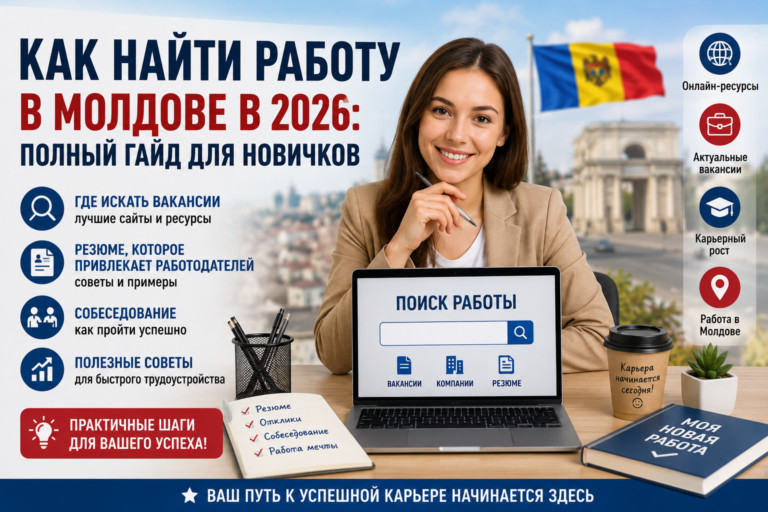 Как найти работу в Молдове в 2026 году: полный гайд для новичков