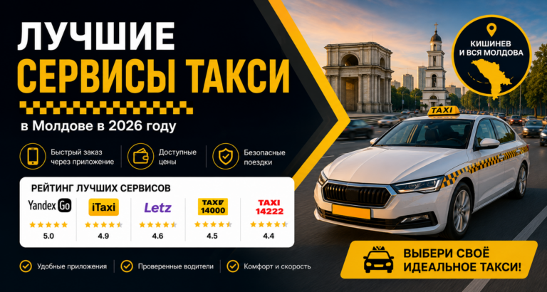 Лучшие сервисы такси в Молдове в 2026 году: рейтинг, цены и сравнение