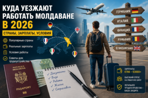 Куда уезжают работать молдаване в 2026: страны, зарплаты, условия