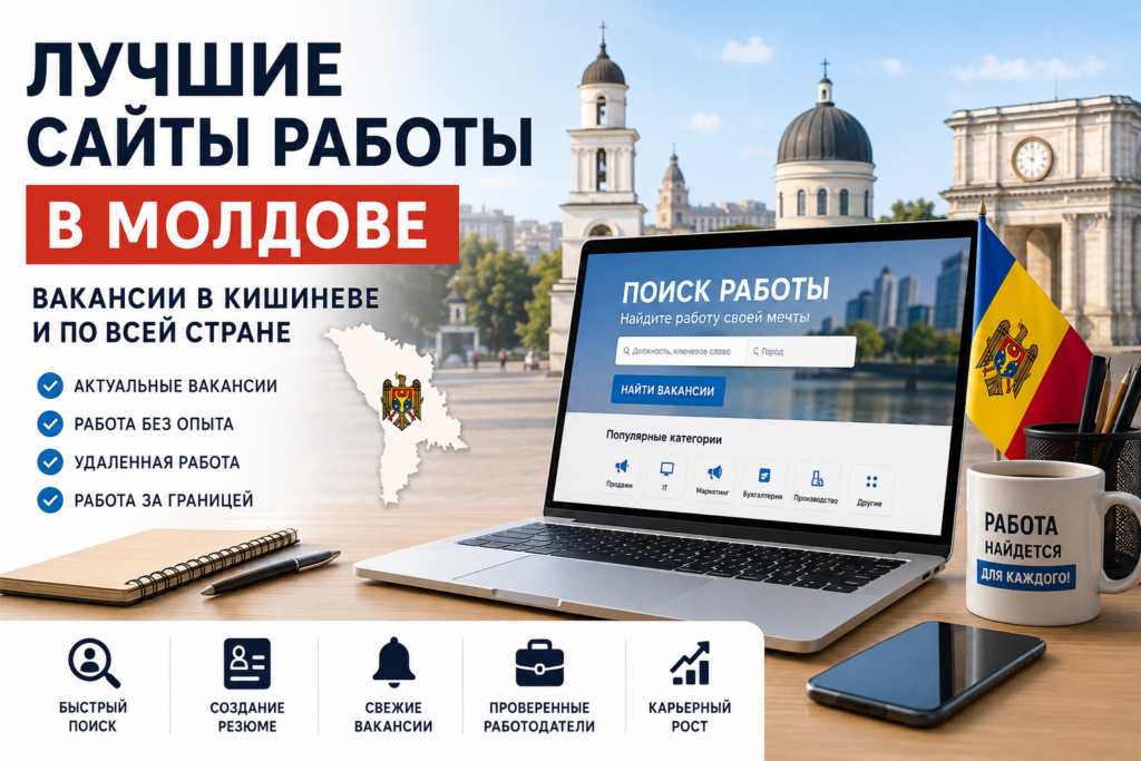 Лучшие сайты работы в Молдове в 2026 году: где искать вакансии в Кишиневе и по всей стране
