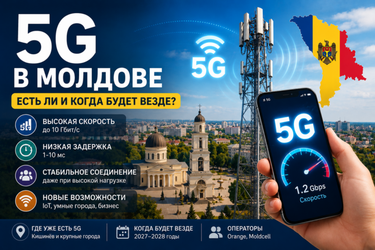 5G у Молдові — чи є і коли буде всюди
