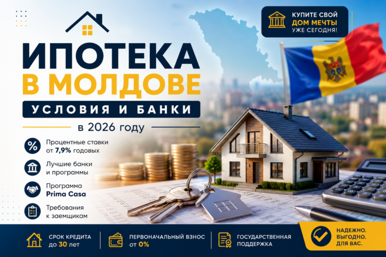 Іпотека в Молдові: умови та банки у 2026 році