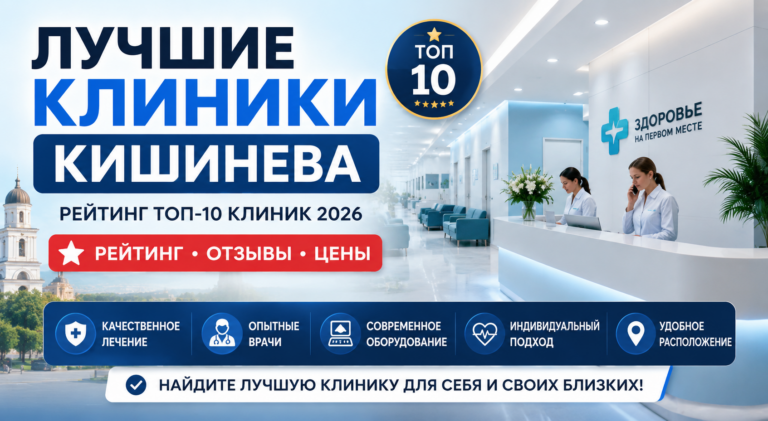 Найкращі клініки Кишинева у 2026 році ⭐ Рейтинг, адреси, телефони, режим роботи, відгуки, ціни
