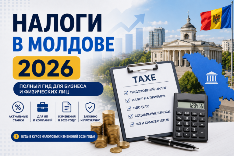 Податки в Молдові 2026 | Повний гід: ставки, ФОП, ПДВ, бізнес