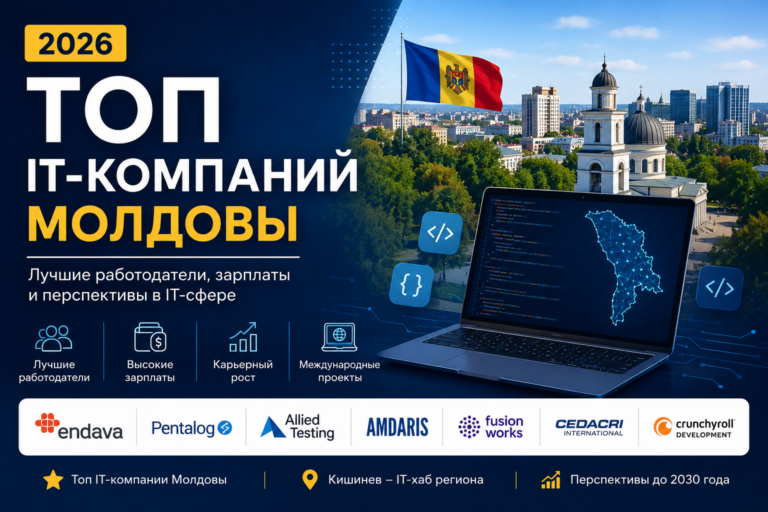 ТОП IT-компаній Молдови у 2026 році: найкращі роботодавці та лідери ринку