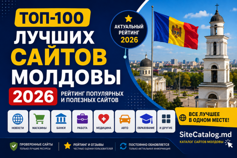 ТОП-100 найкращих сайтів Молдови 2026: рейтинг найкорисніших і найпопулярніших інтернет-ресурсів